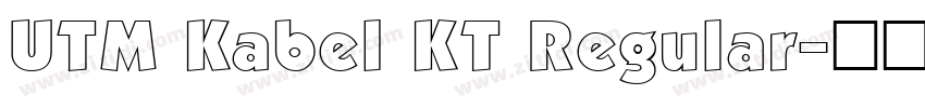 UTM Kabel KT Regular字体转换